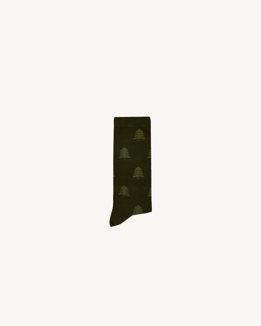 Chaussettes olive & kaki jacquard