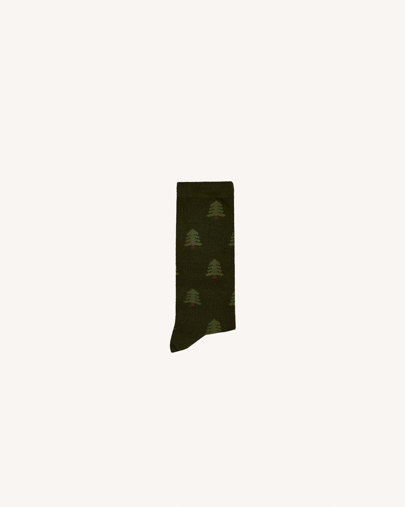 Chaussettes olive & kaki jacquard
