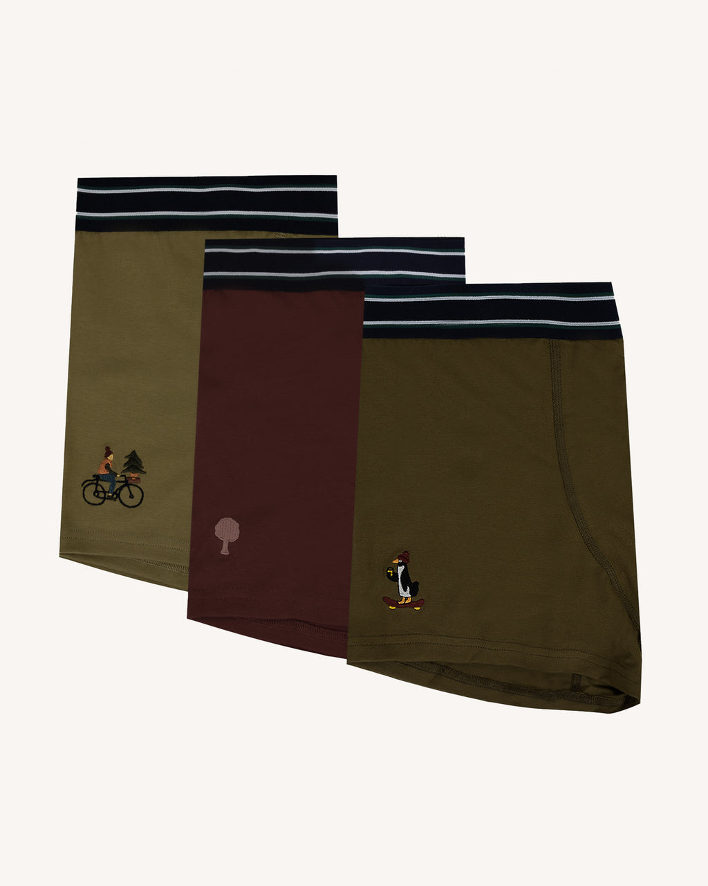 Olive & khaki boxers 
