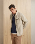 Chemise beige foncé poches poitrine
