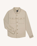Chemise beige foncé poches poitrine