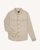 Chemise beige foncé poches poitrine