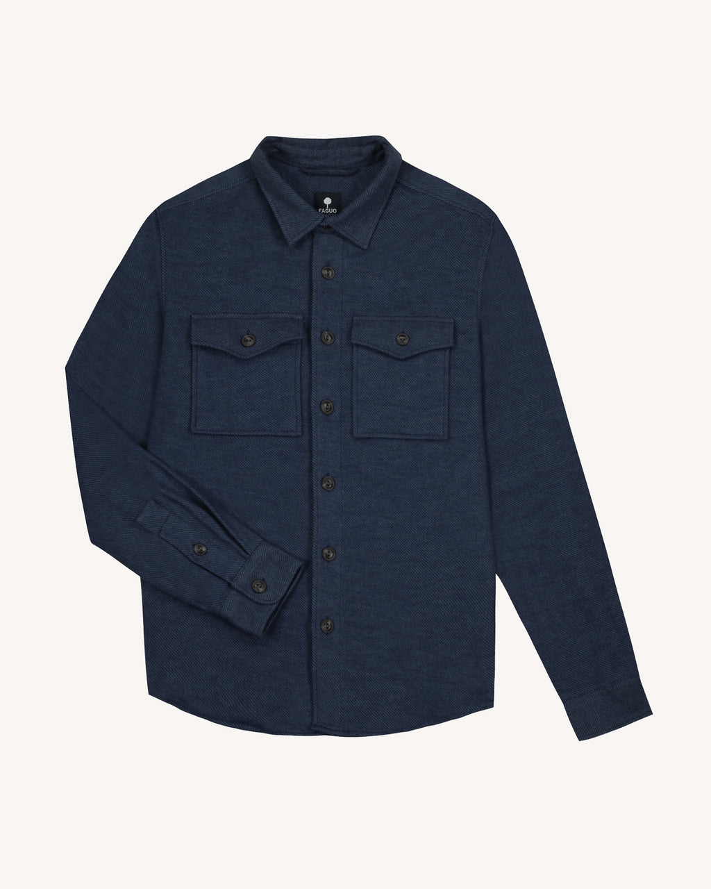 Chemise bleu marine poches poitrine