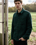 Dark green & grey shirt with chest pocket