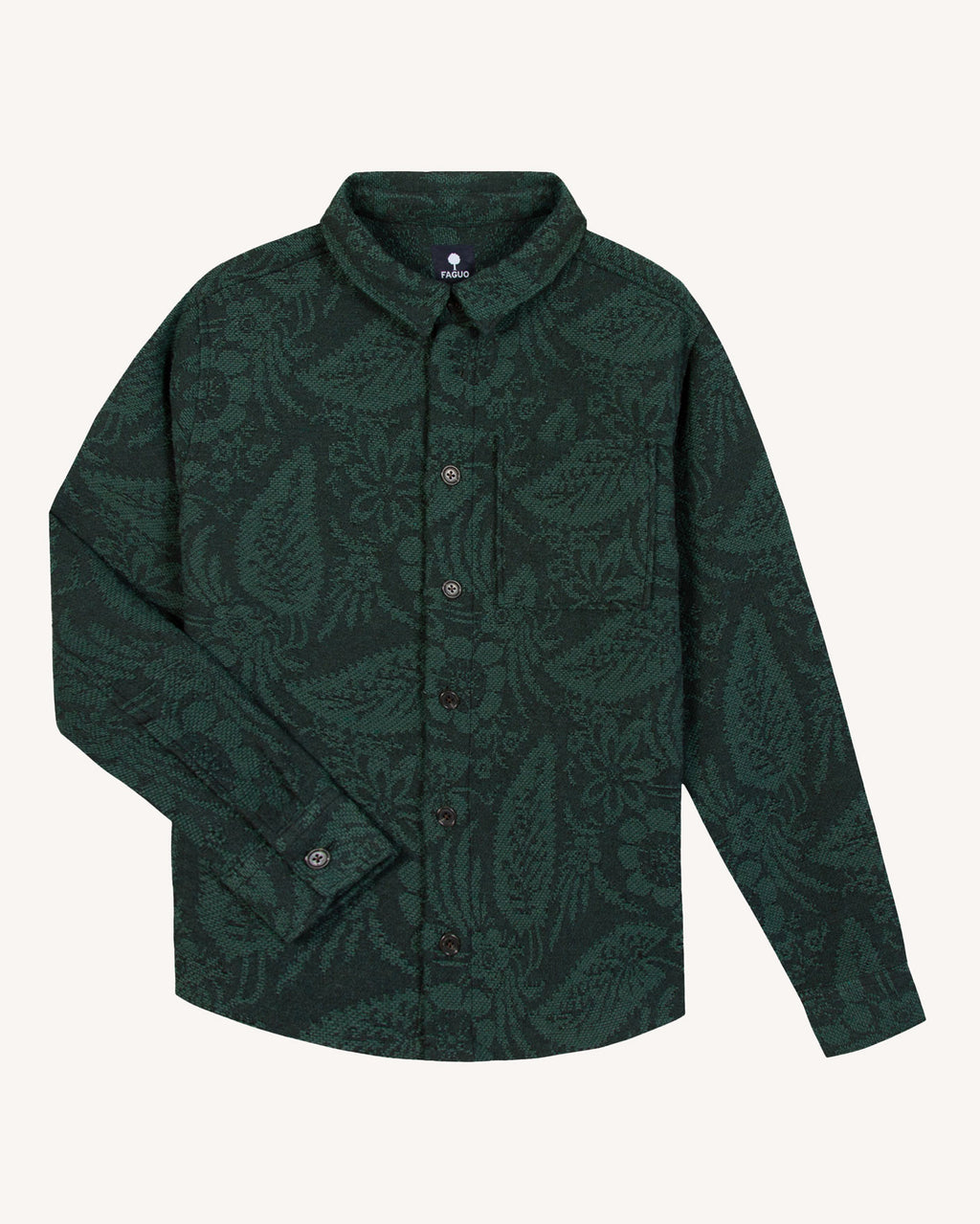Dark green & grey shirt with chest pocket