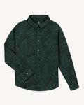 Dark green & grey shirt with chest pocket