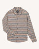 Chemise beige & camel poches poitrine