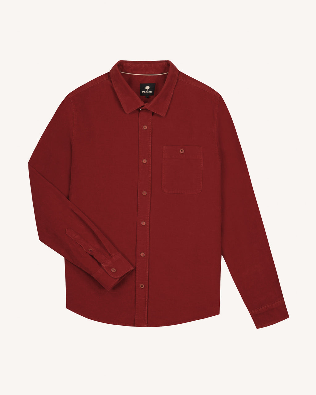 Chemise rouge foncé