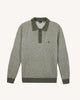 Dark green & ecru knit