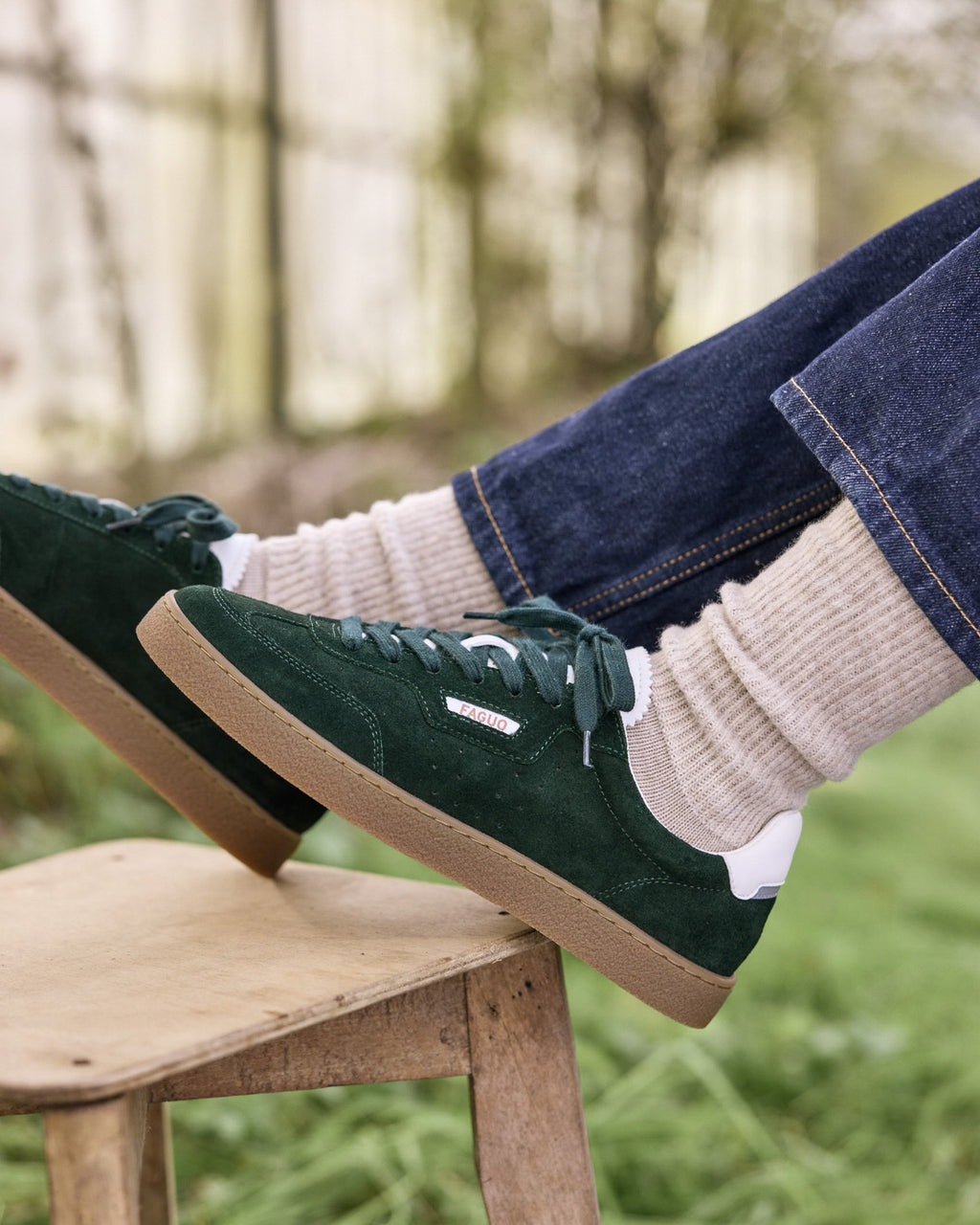 Baskets vertes