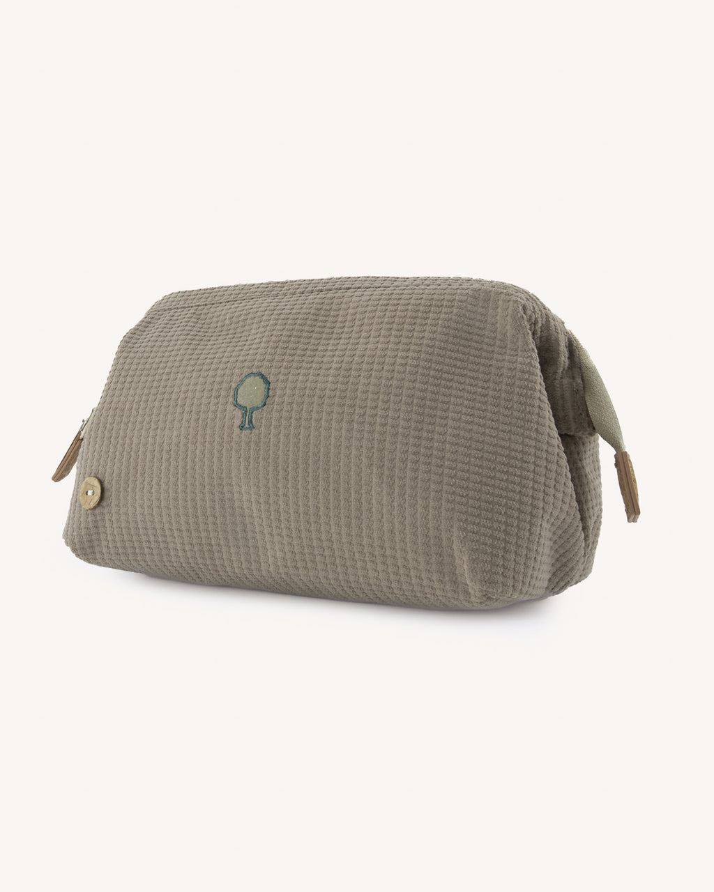 Light beige toiletry bag