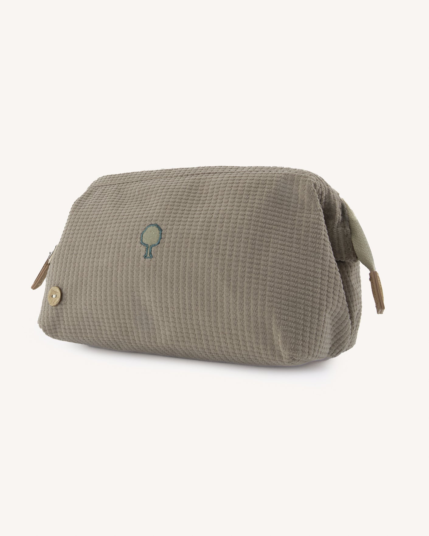 Light beige toiletry bag
