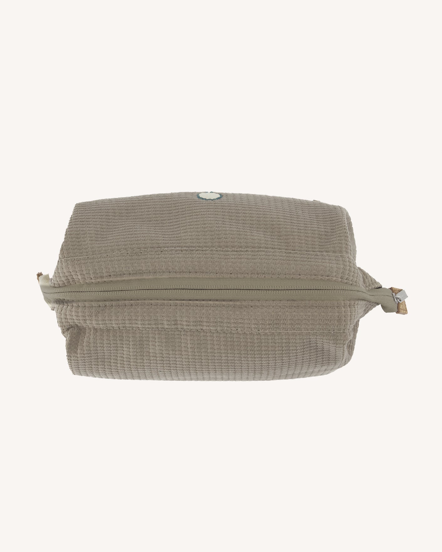 Light beige toiletry bag