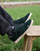 Palmer dark green low-top trainers