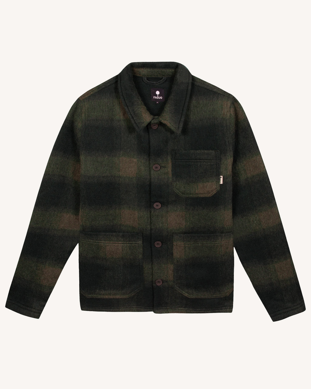 Lorge jacket green & light blue