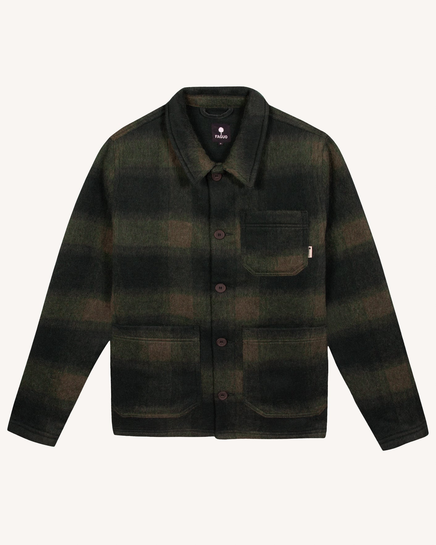 Lorge jacket green & light blue