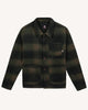 Lorge jacket green & light blue
