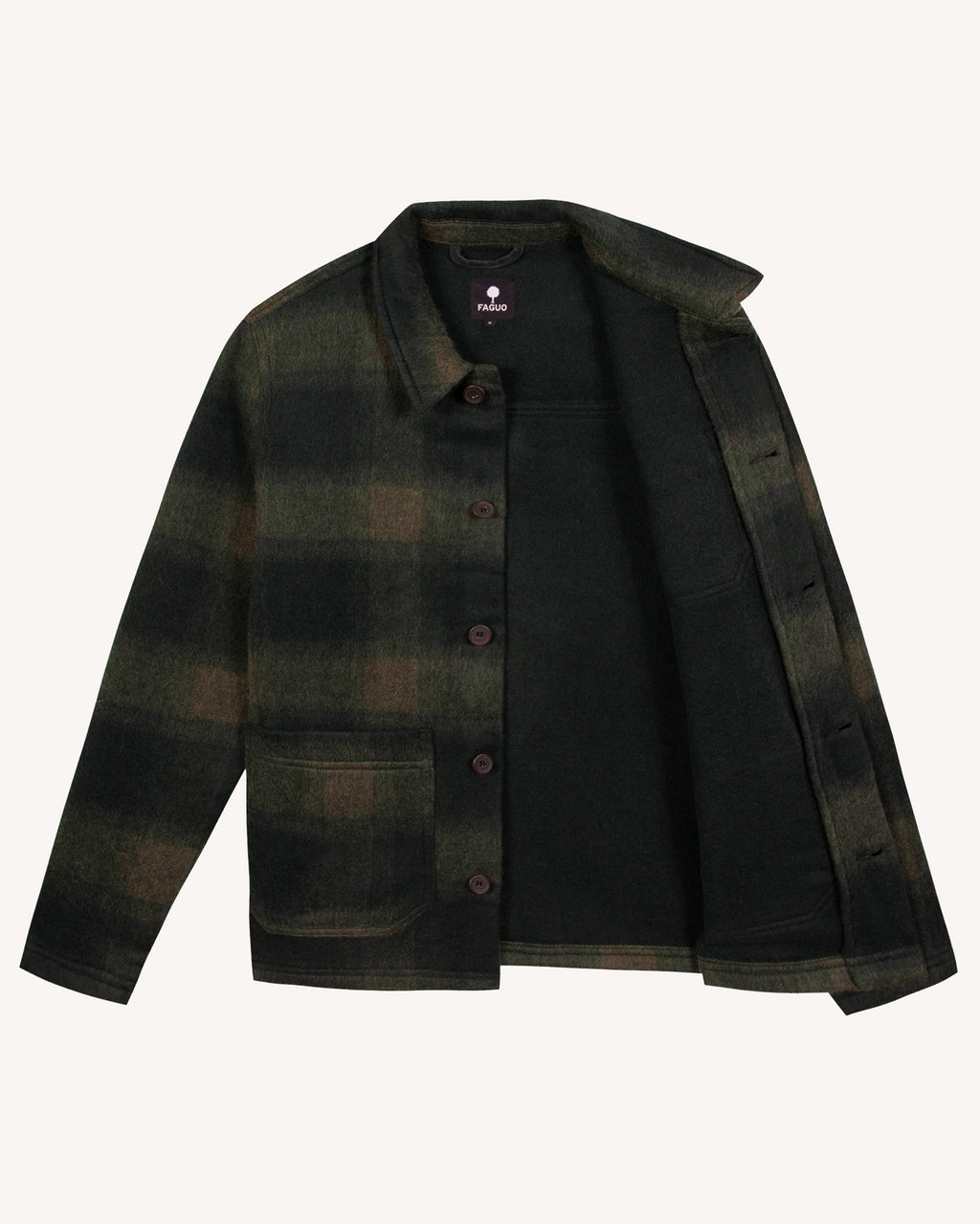 Lorge jacket green & light blue