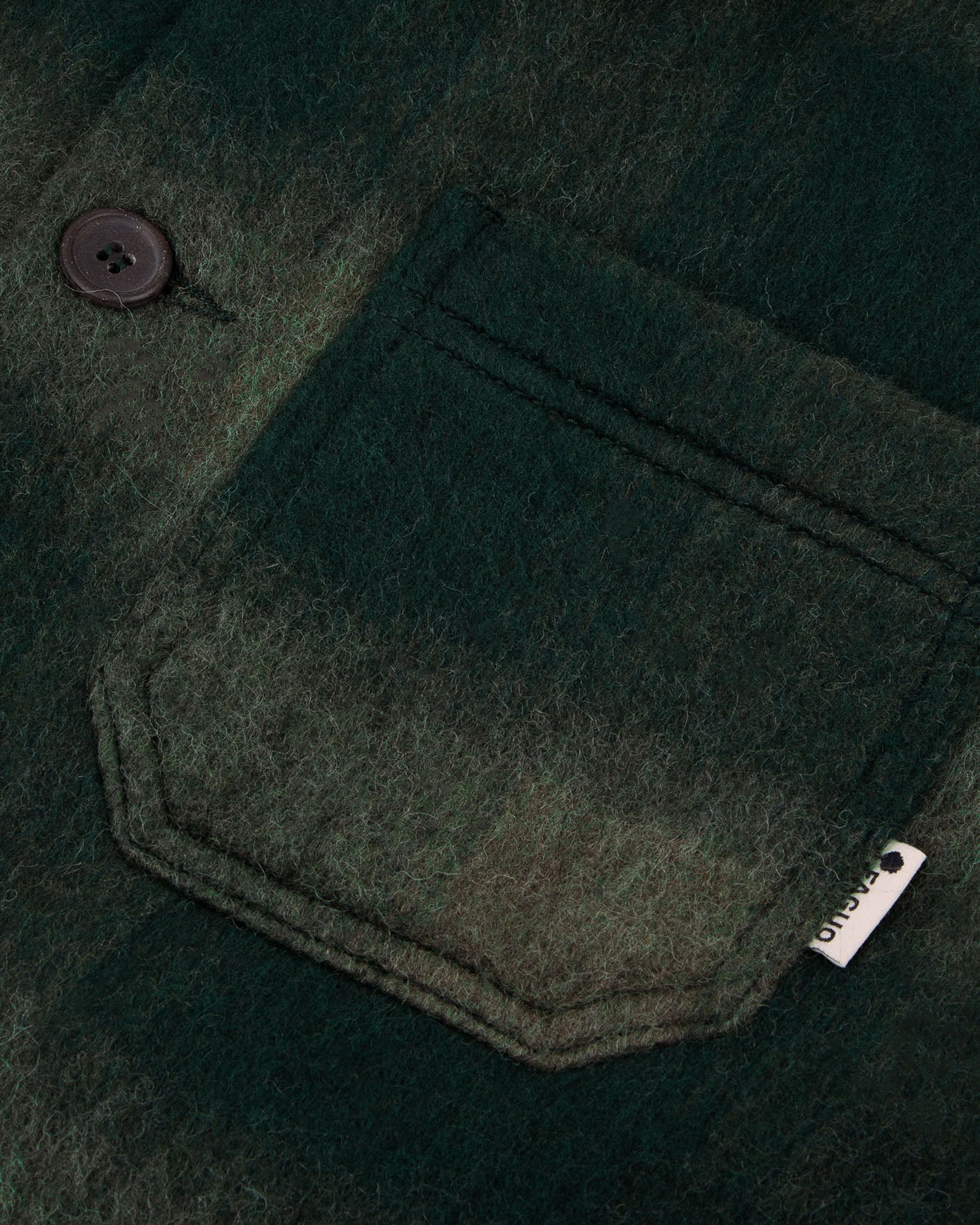 Lorge jacket green & light blue