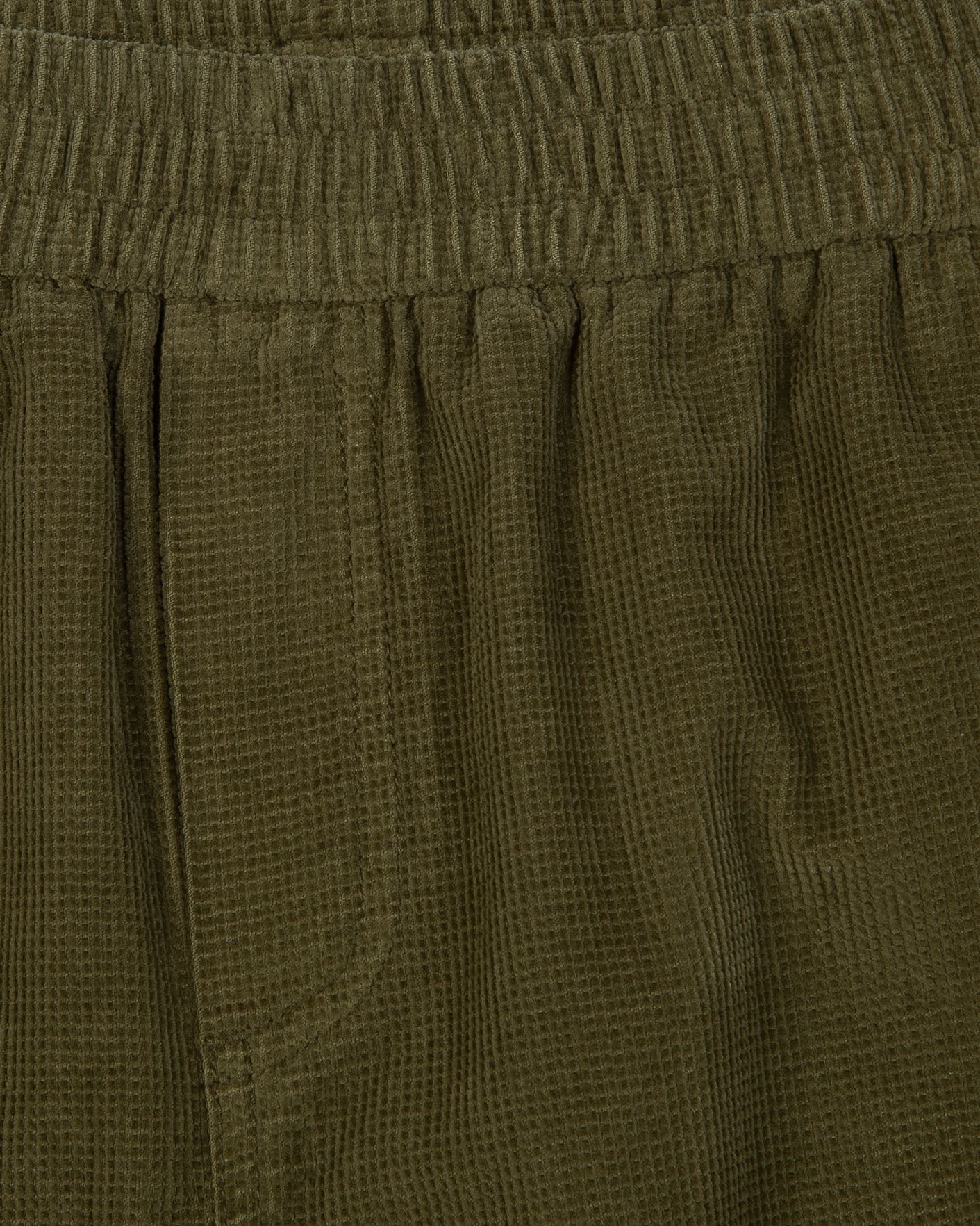 Pantalon elastique Dreuille vert olive foncé