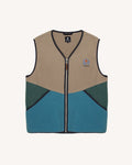 Teillayns sm fleece jacket beige and blue sleeves