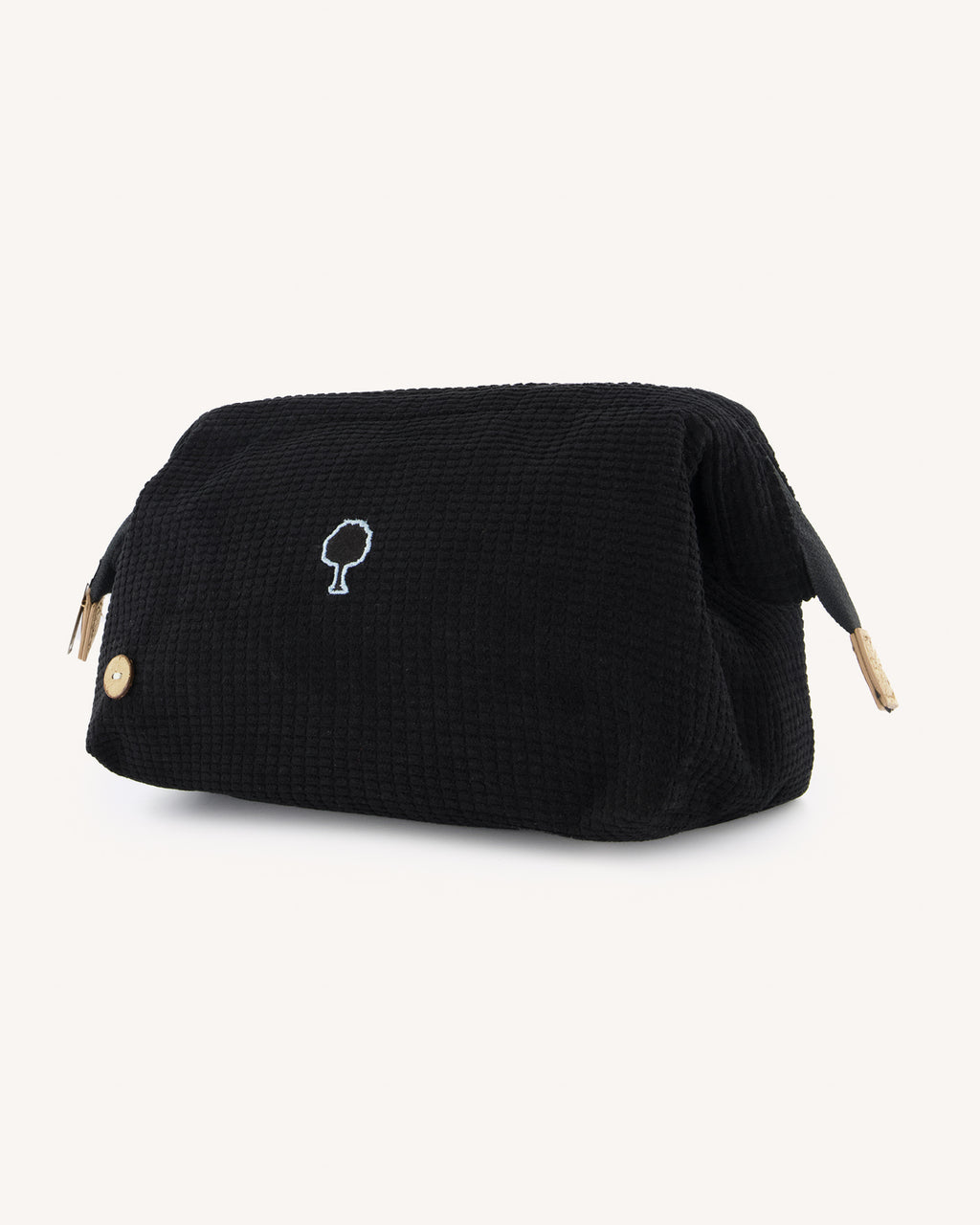 Black toiletry bag
