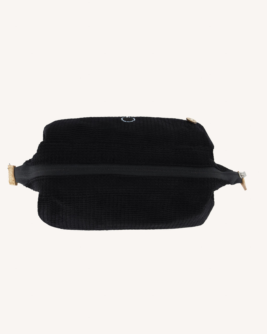 Black toiletry bag