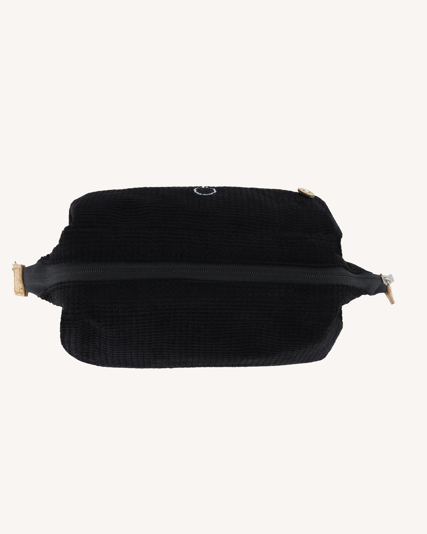 Black toiletry bag