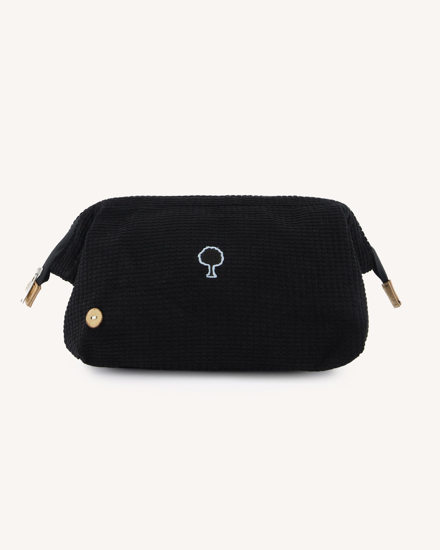 Black toiletry bag