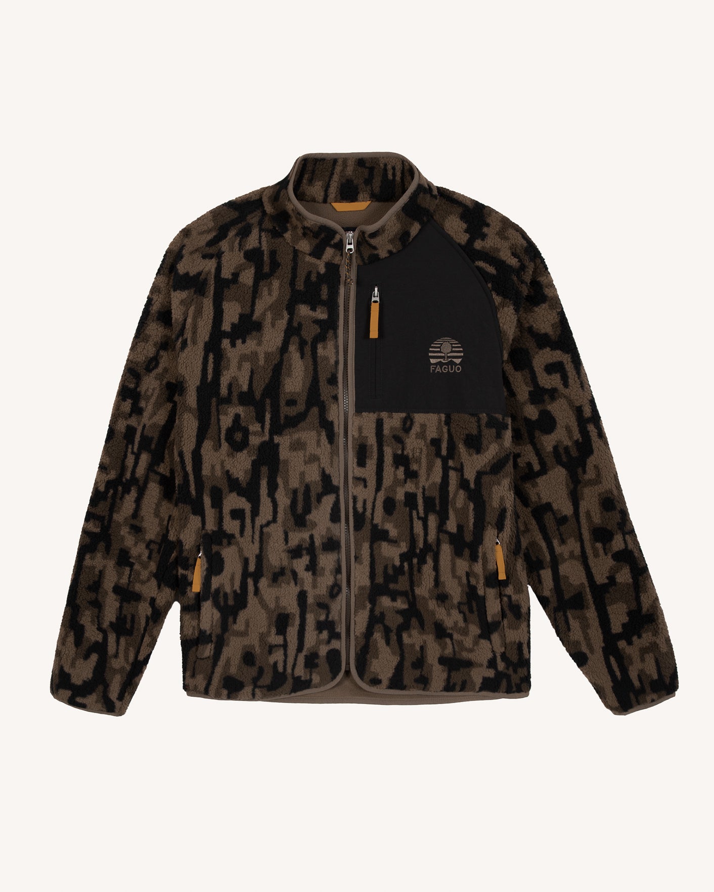 Veste polaire ml Senartnches longues marron