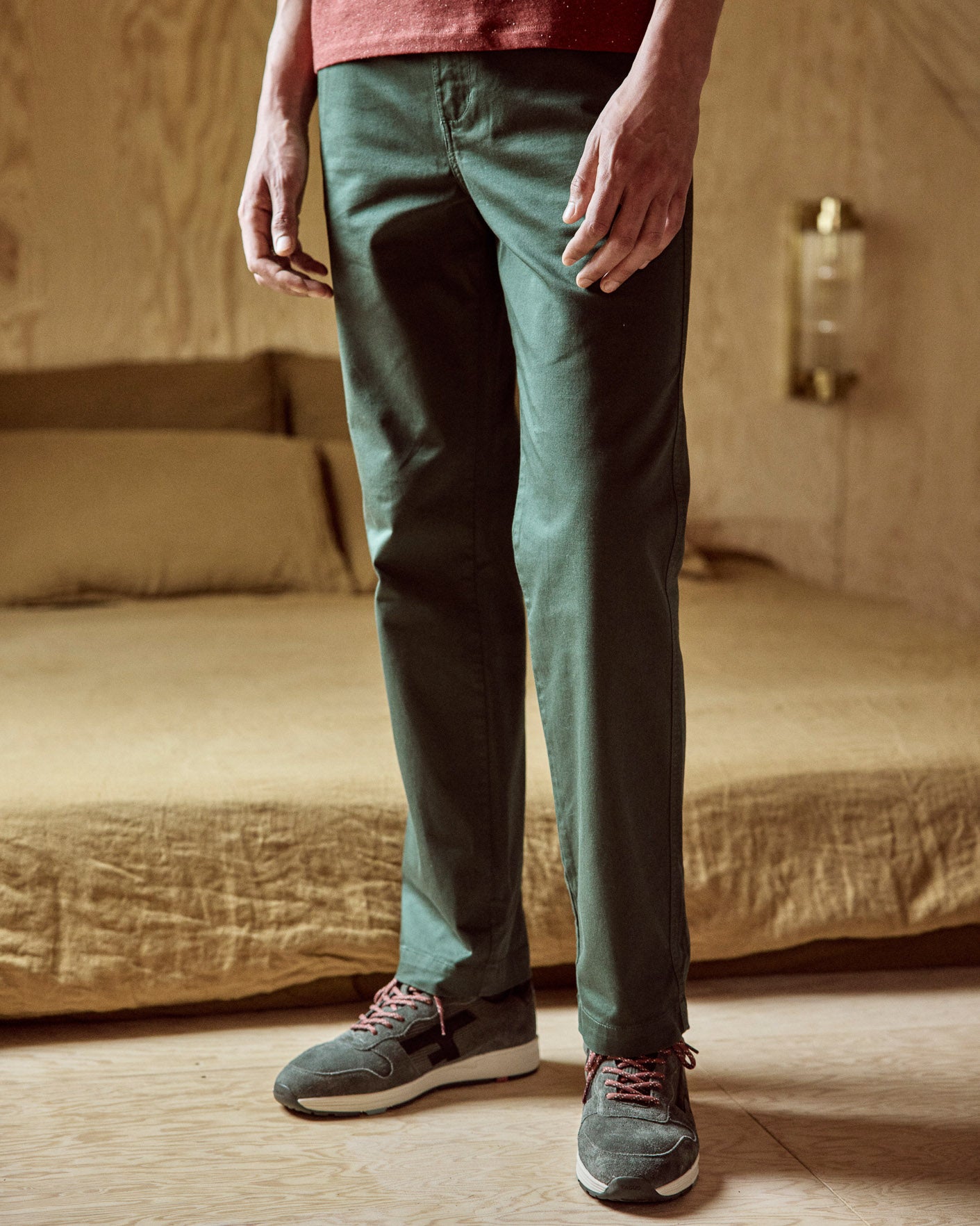 Chino Brix regular vert foncé