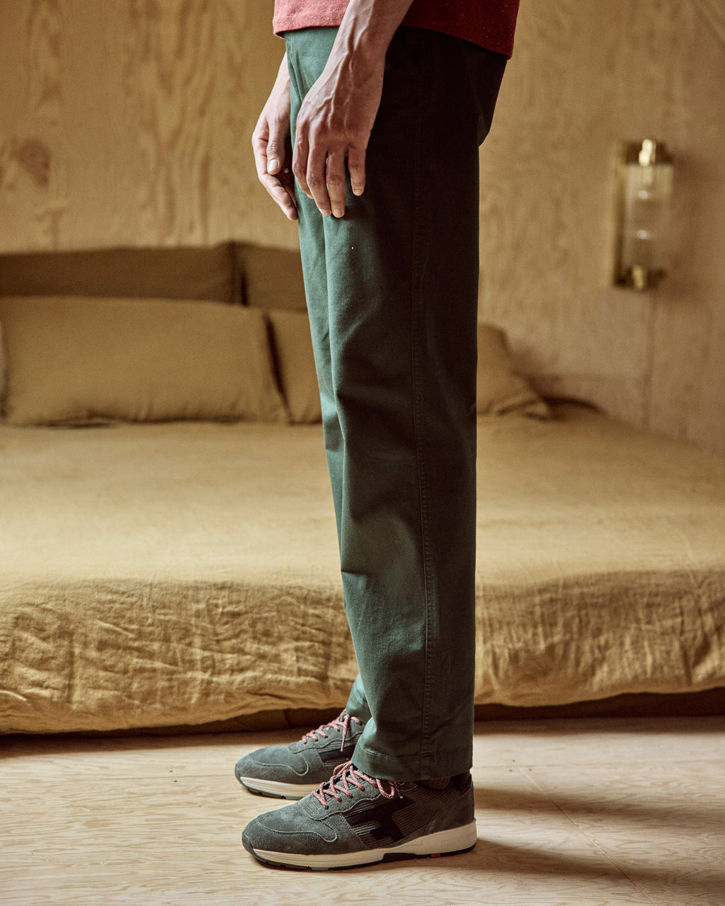 Chino Brix regular vert foncé