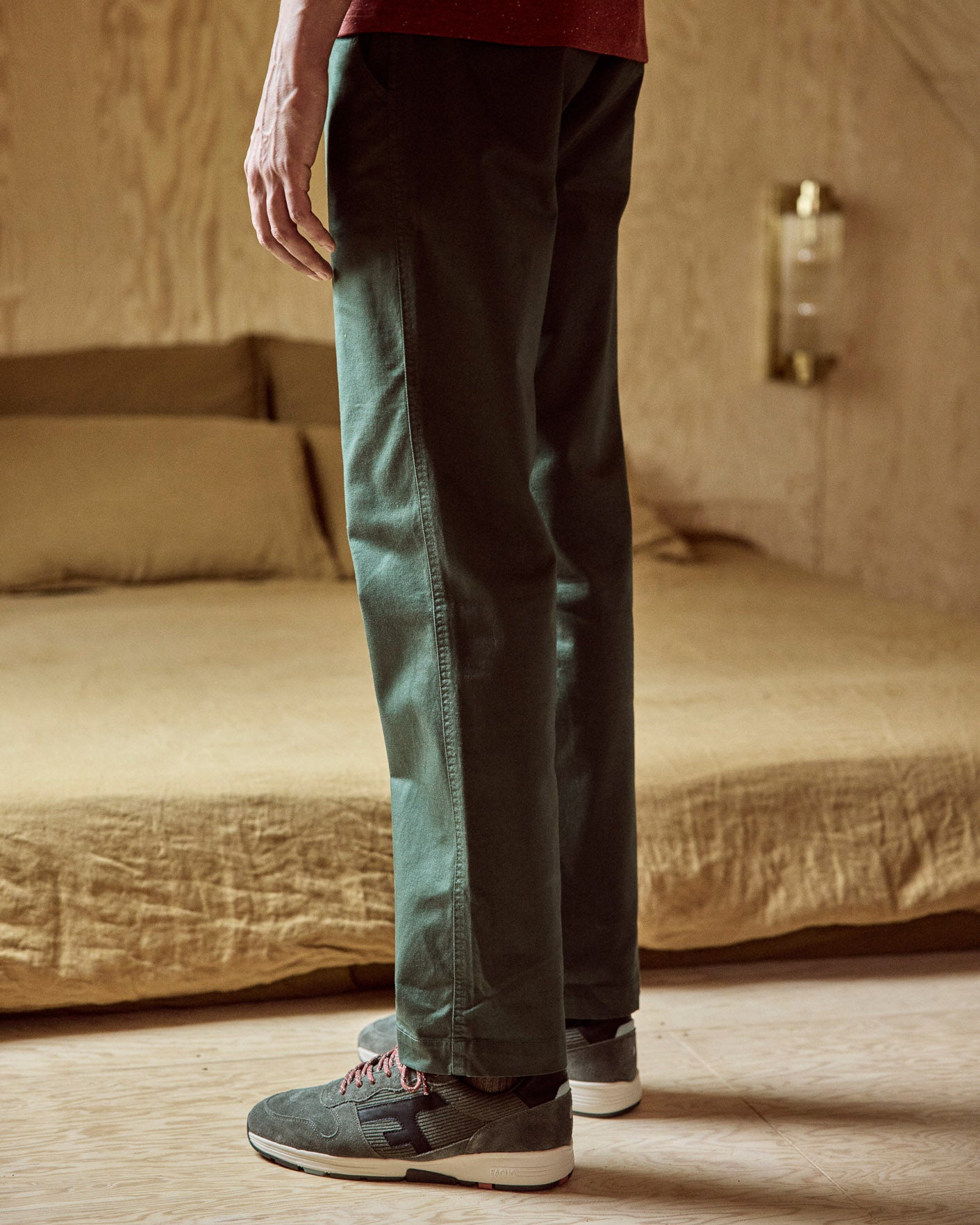 Chino Brix regular vert foncé