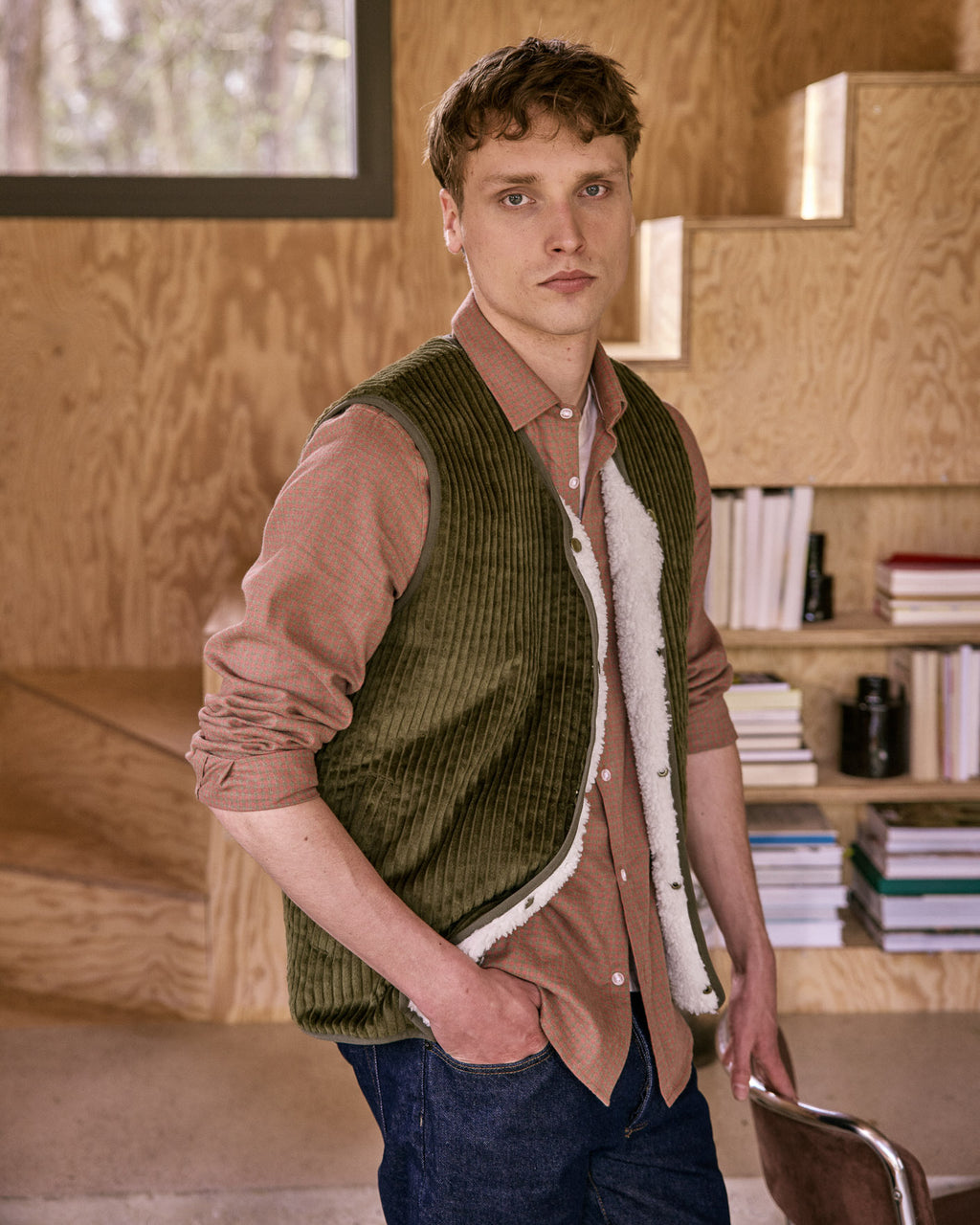 Veste sm Esterel vert olive foncé