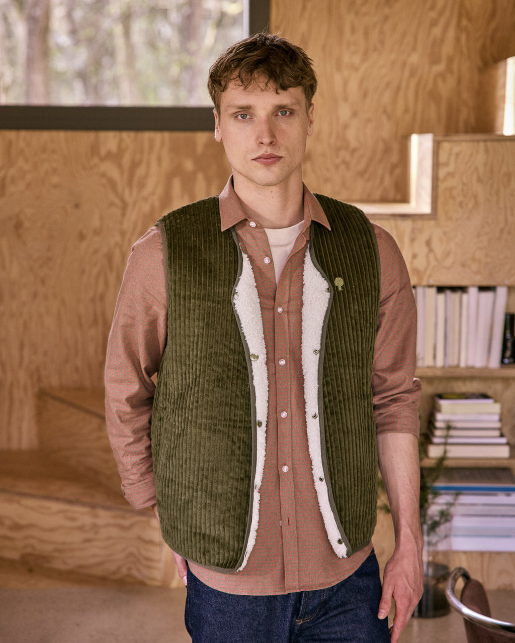 Veste sm Esterel vert olive foncé