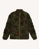 Long-sleeve fleece jacket Senonchenches olive and khaki