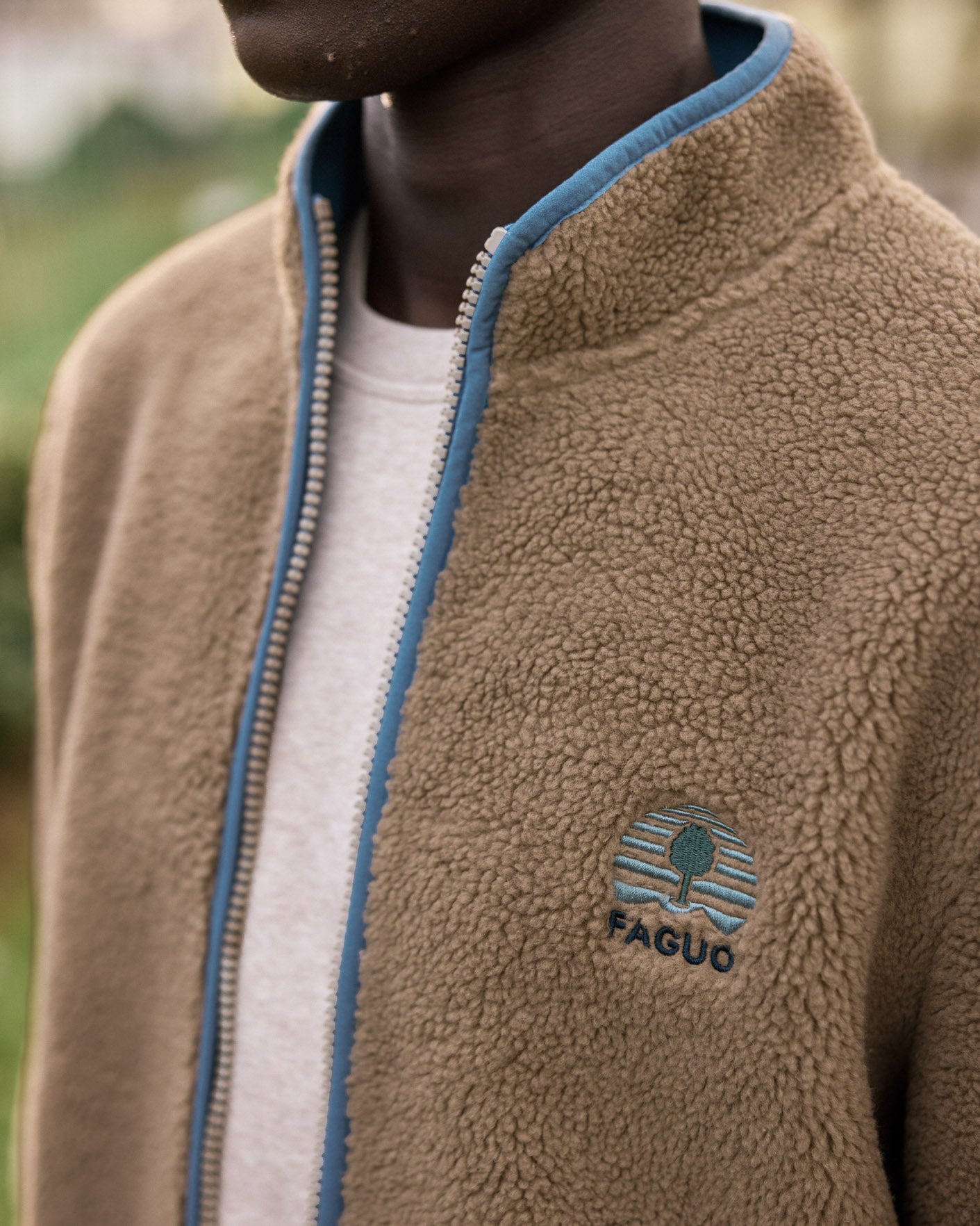 Veste polaire manches longues Senonche beige