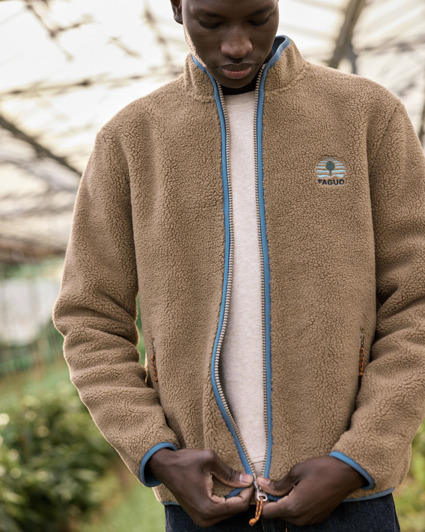 Veste polaire manches longues Senonche beige