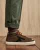 Khaki mid-top trainers Walnut mid
