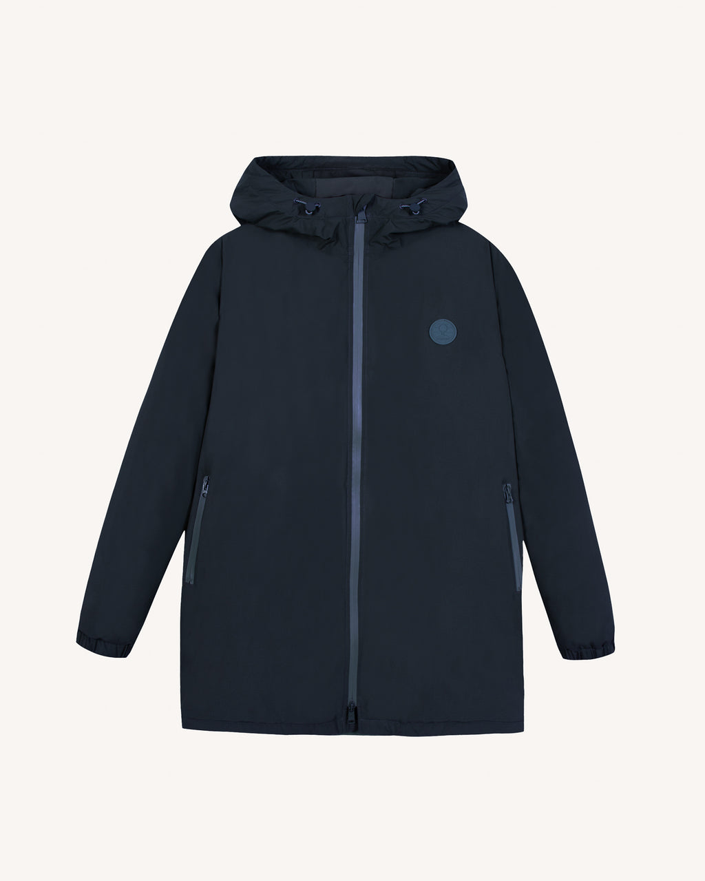 Navy blue waterproof jacket