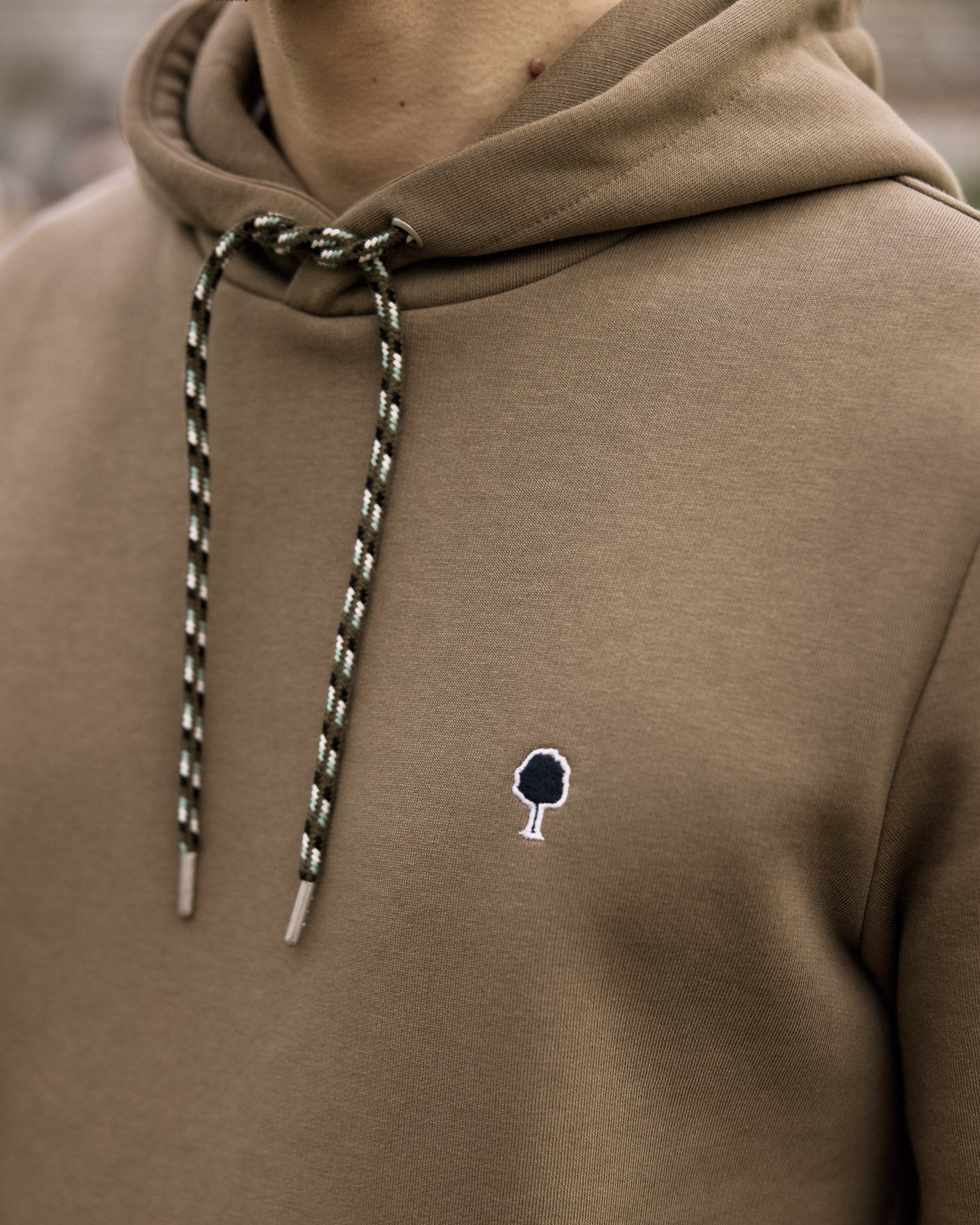 Sweat à capuche marron