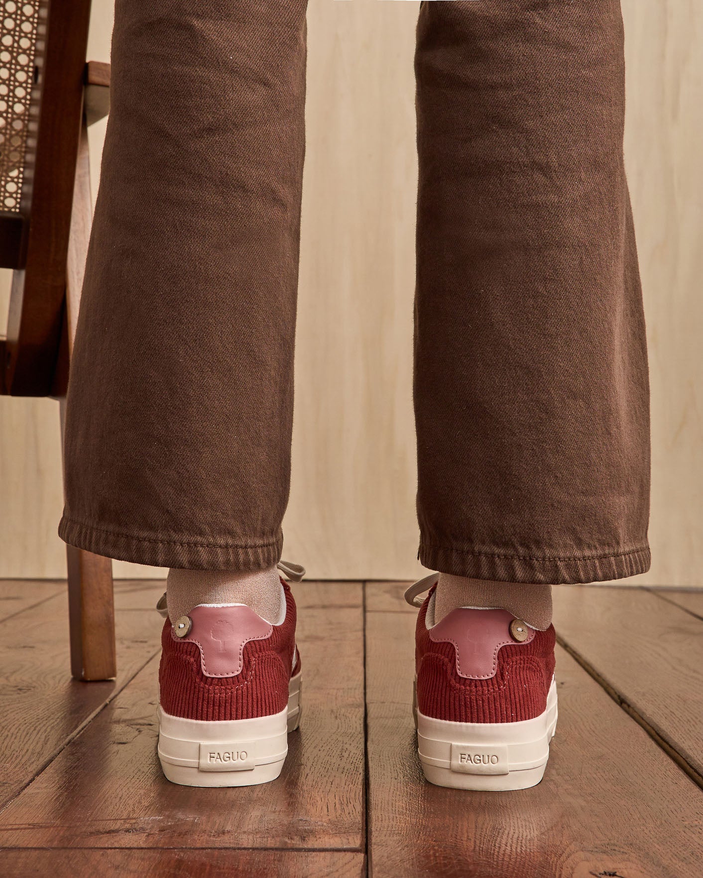 Tennis basses bordeaux