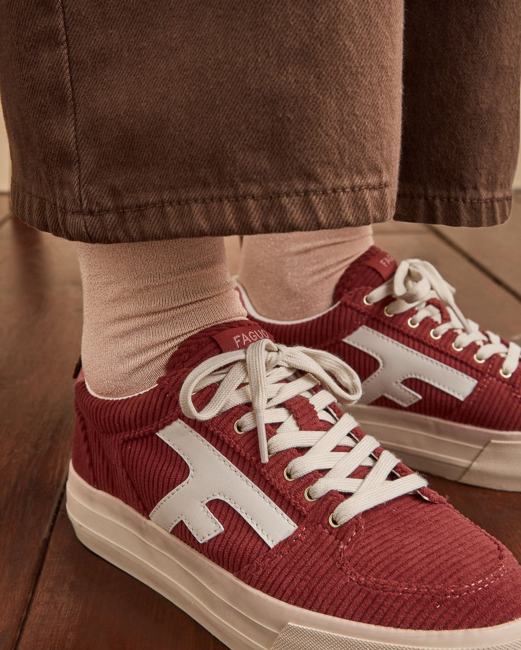 Tennis basses bordeaux