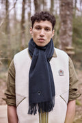 Navy blue & blue scarves