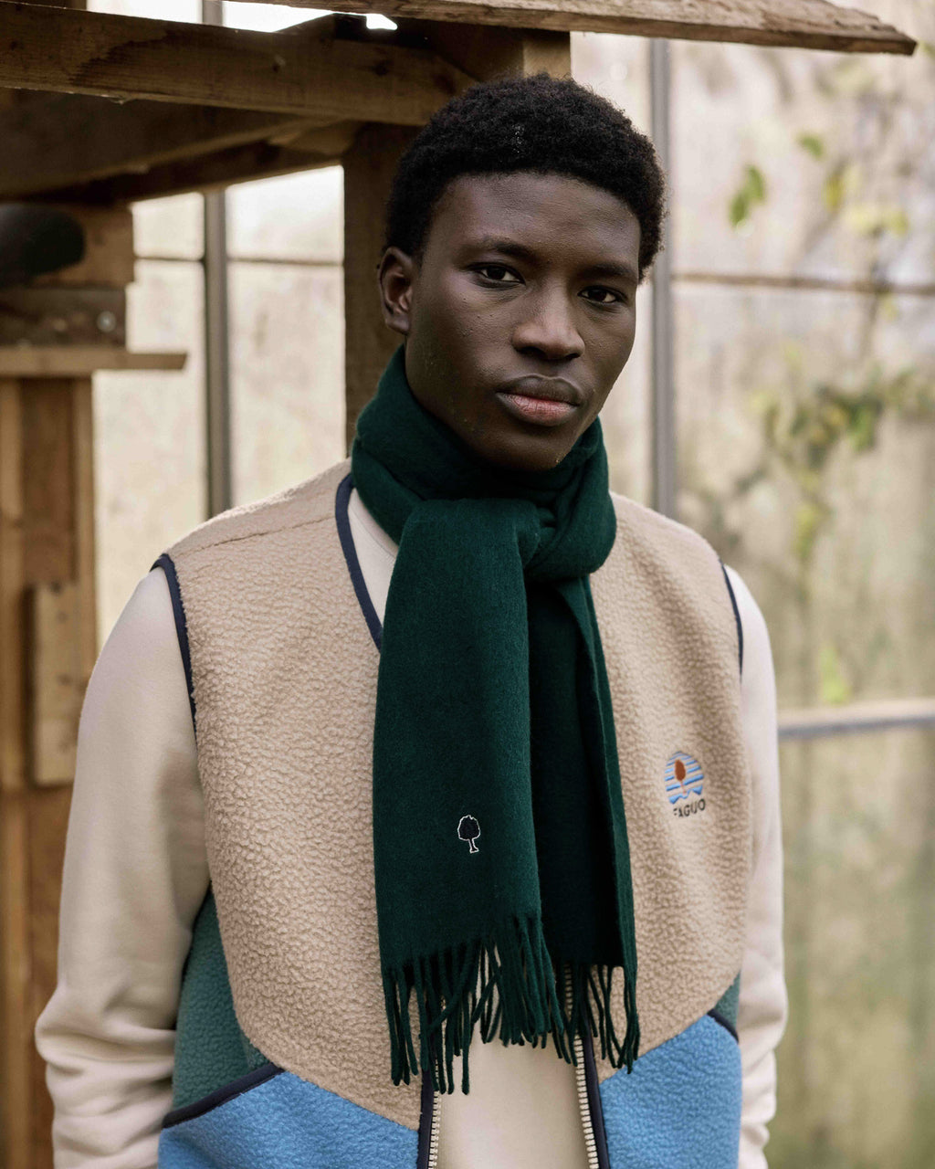 Fir green scarves