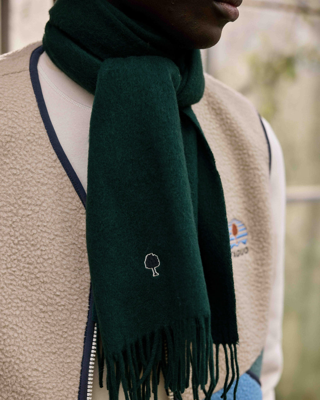 Fir green scarves