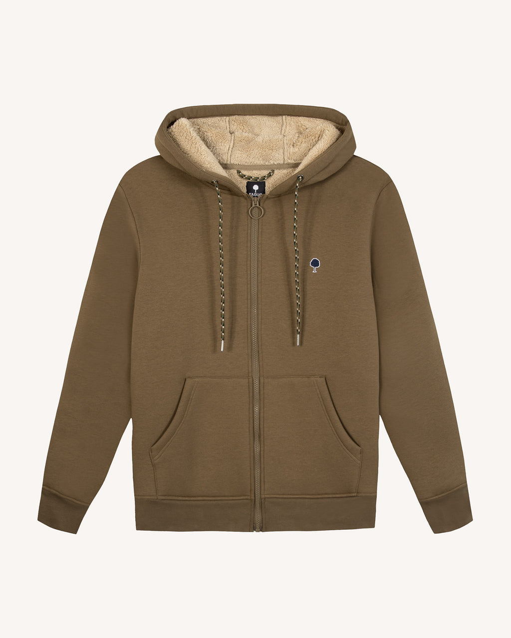 Sweat à capuche marron