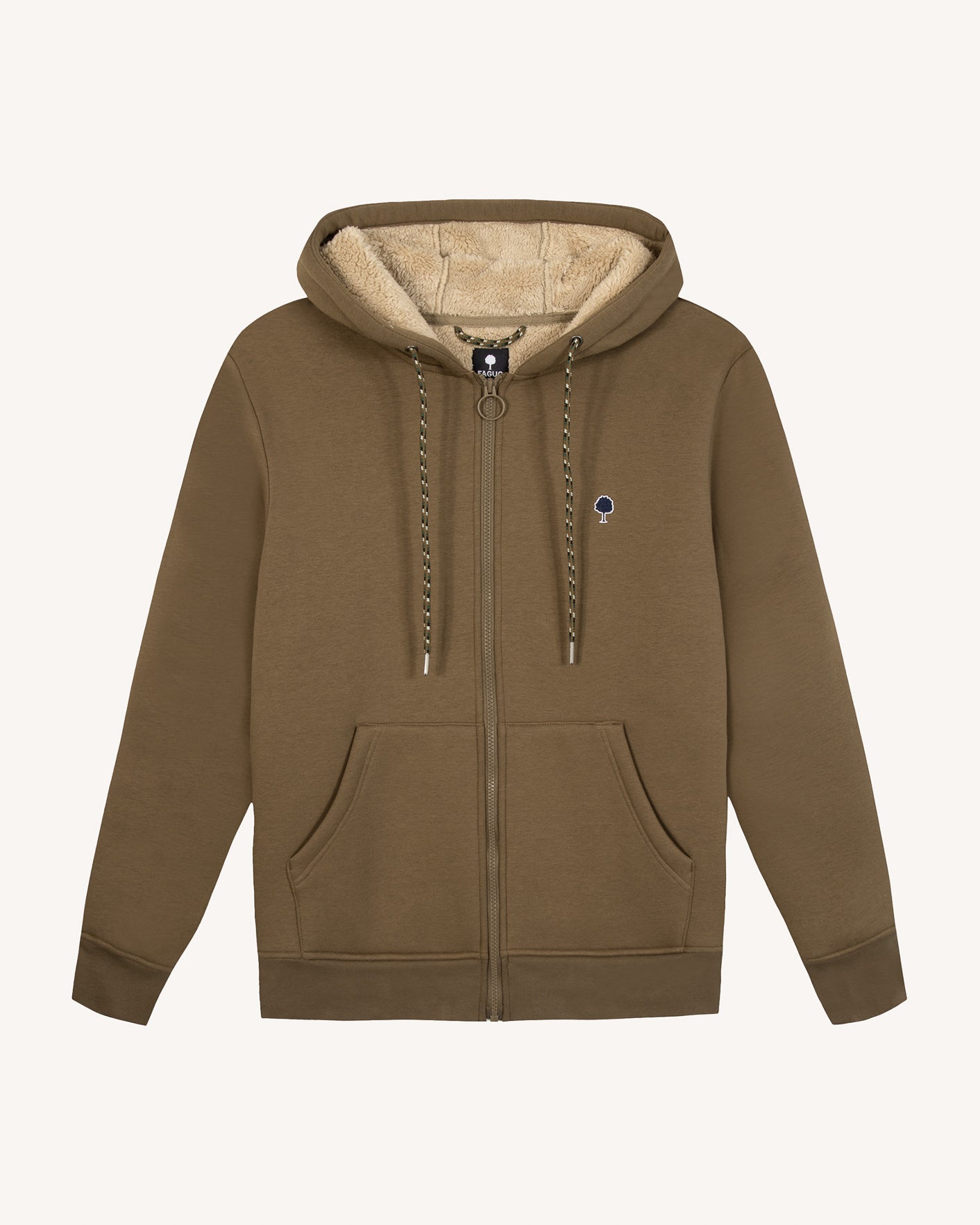 Sweat à capuche marron