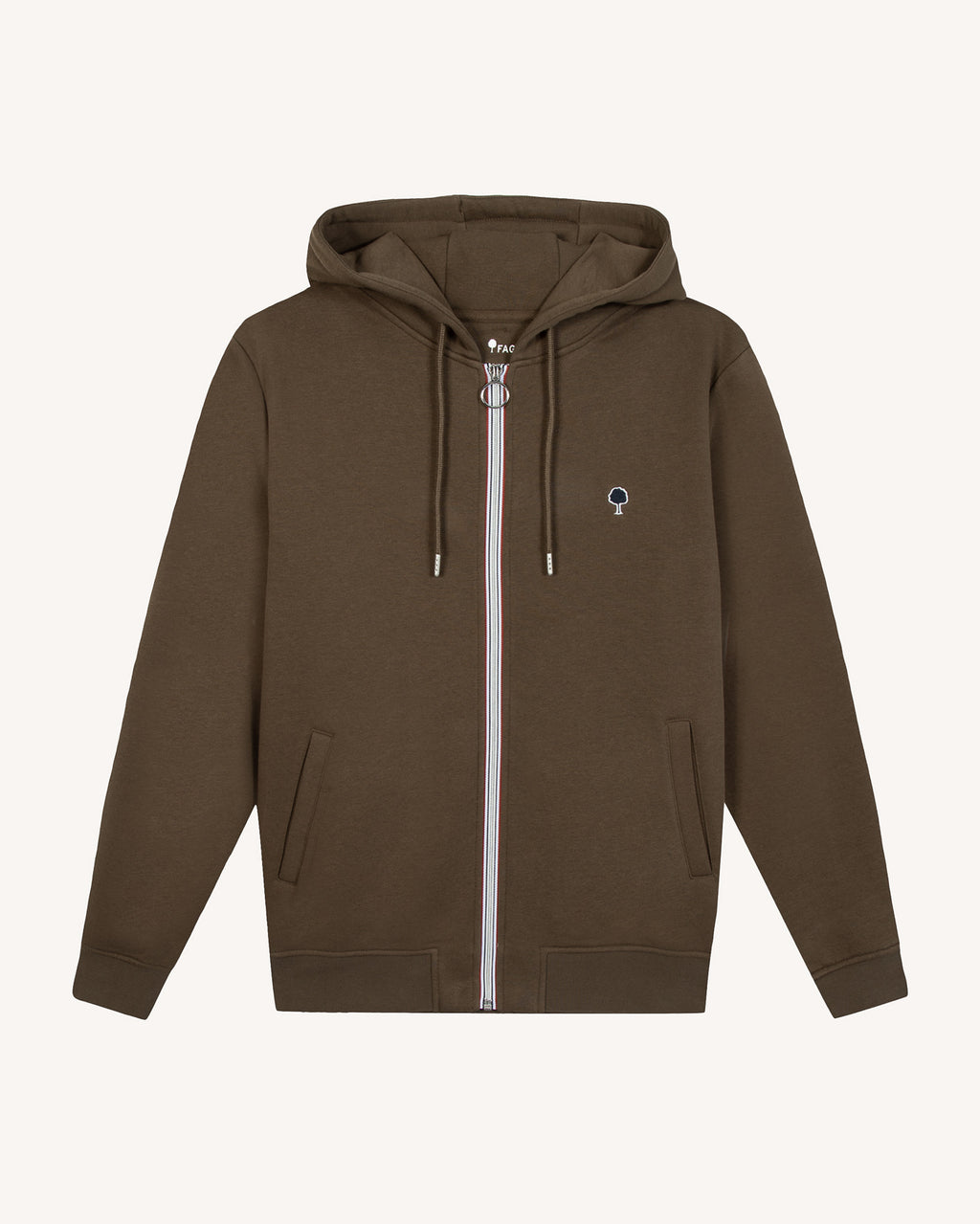 Sweat à capuche marron foncé