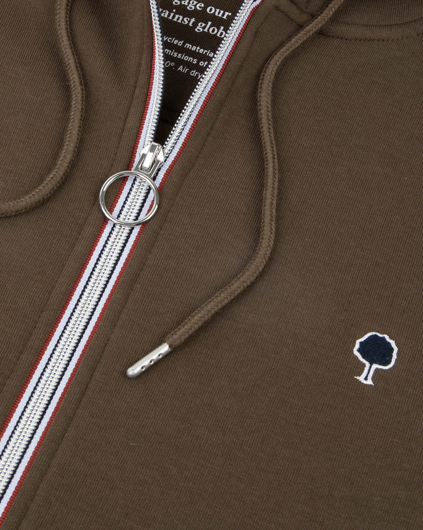 Sweat à capuche marron foncé